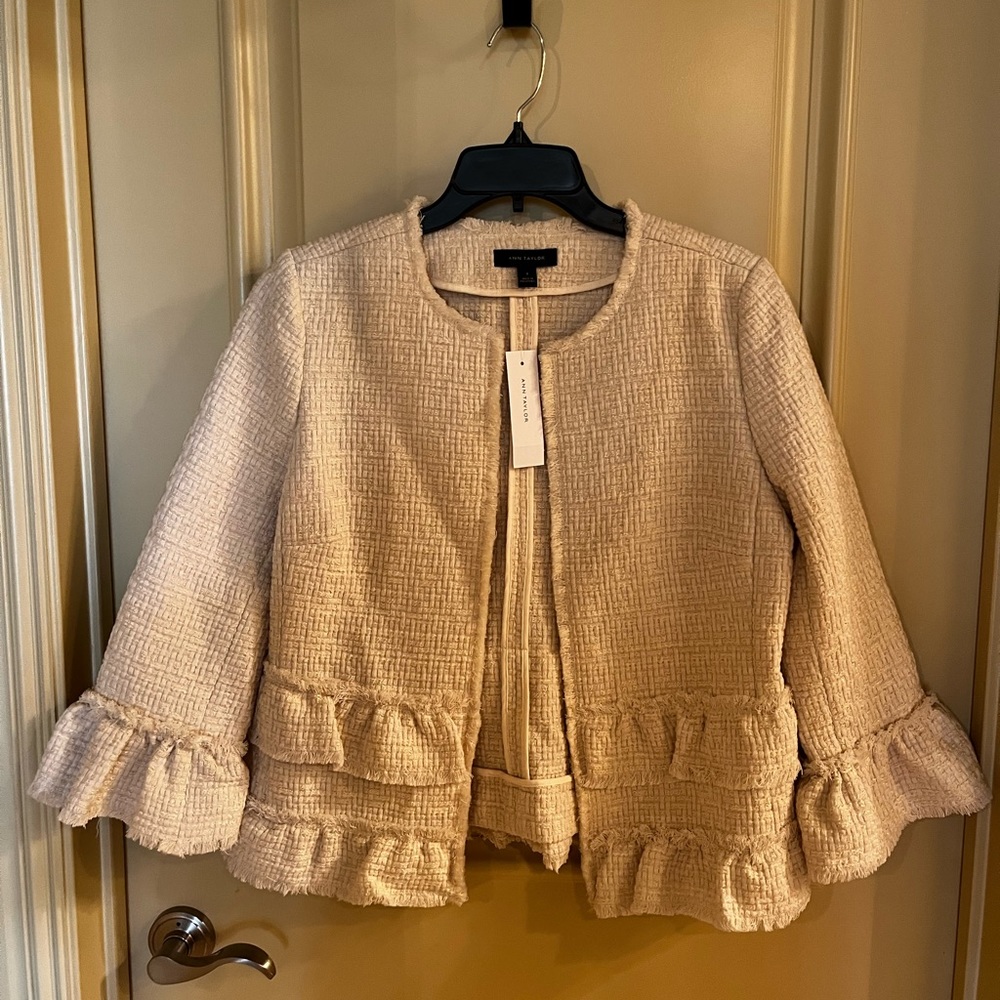 Ann Taylor Ivory Blazer